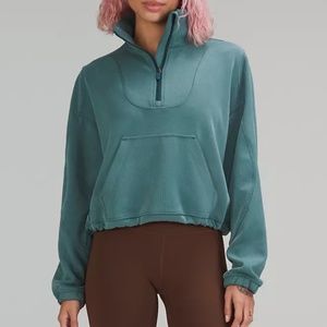 NWT Brushed Softstream Ribbed Half Zip Lululemon